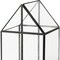 Homeroots 8" Black And Clear Glass And Metal Box 392581 - alternate 6