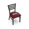 Holland Bar Stool Co BlackLogo Chair, VinylSeat L00418MssStU - alternate 1