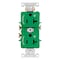 Leviton PlugsandRcptcls, 20A, 125VAC, Grn, Nylon, PK1 5362-S2N - alternate 1
