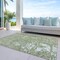 Homeroots 3' X 5' Sage And Ivory Abstract Washable Indoor Outdoor Area Rug 612701 - alternate 3