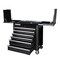 Sunex 6 Drawer Slide Top Service Cart With Power Strip - Black 8035XTFDBK - alternate 2