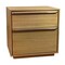 Homeroots 28" Natural Solid and Manufactured Wood Two Drawer Nightstand 555397 - alternate 6