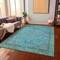 Homeroots 9' X 12' Aqua And Teal Blue Medallion Washable Indoor Outdoor Area Rug 616260 - alternate 7