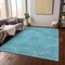 Homeroots 3' X 5' Aqua And Ivory Geometric Washable Indoor Outdoor Area Rug 614047 - alternate 4