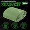 Tarpex Heavy Duty Tarp, 8 ft x 10 ft, Green, Canvas CTG10-TA-810 - alternate 5