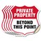 Signmission Private Property Shield Sign Private Pro, 6 inch X 6 inch, Vinyl Decal, 5PK SHI-D-5PACK-6-444 - alternate 1