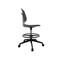 Safco Task Chair, Blk, Blk, Polyurethane, Swivel 7827BL - alternate 3