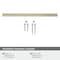 Amerock Monument 6-5/16 in 160 mm Center-to-Center Golden Champagne Cabinet Pull BP36572BBZ - alternate 4