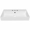 Whitehaus Collection 32 in Rectangular Wall Mount Basin with Single Faucet Drilling and Overflow B-AG81-3H - alternate 5