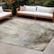 Homeroots 10' X 14' Beige Abstract Washable Non Skid Indoor Outdoor Area Rug 559558 - alternate 1