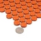 Apollo Tile Cirkel 11.46 in. x 12.4 in. Glossy Orange Porcelain Mosaic Wall and Floor Tile 9.87 sqft/case, 10PK ORB88013ORGA - alternate 6