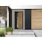 Vdomdoors Aluminum Door Cynex 6113 Natural Oak Entry Steel Metal Modern Painted W36xH80 Right Inswing CYNEX6113EXD-OAK-W36xH80-RH-I - alternate 4