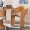 Bali & Pari Palm Bohemian Light Honey Rattan Dining Chair 258-14323-ZORO - alternate 7