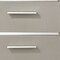 Homeroots 15" X 18" X 25" Silver Wood Veneer (Paper) Nightstand 347545 - alternate 4