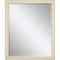 Homeroots 32" White Solid Wood Framed Accent Mirror 632831 - alternate 1