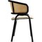 Leisuremod Ervilla Dining Arm Chair with Wicker Back and Leather Seat in Beige EC20BG-L - alternate 9