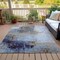 Homeroots 8' X 10' Sky Blue And Gray Abstract Washable Indoor Outdoor Area Rug 632032 - alternate 6