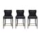 Manhattan Comfort Blair Counter Stool in Black, 3PK 3-CS020-BK - alternate 6