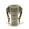 Firesafe 1-1/2" Female Camlock Coupler x 1-1/2" Hose Barb Aluminum Fitting with Brass Handles - Style C 8613010 - alternate 1