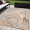 Homeroots 5' X 8' Gray and Orange Abstract Washable Non Skid Indoor Outdoor Area Rug 559392 - alternate 1
