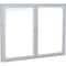 Ghent 2-Door Enclosed Whiteboard 36"x48", Aluminum Frame, Satin PA23648M-M1 - alternate 1