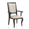Leisuremod Madera High Back Leather Dining Chair, Wood-Look Aluminum Base MCAWNC-18PW - alternate 1