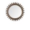 Homeroots 26" Dark Brown Abstract Wood Framed Accent Mirror 376399 - alternate 6