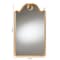 Baxton Studio Elian Gold Wall Mirror with Decorative Top - Elegant Rectangular Accent for Entryway or Bedroom 259-14116-ZORO - alternate 3