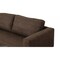 Homeroots 87" Brown Sofa With Black Legs 480933 - alternate 5