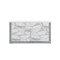 Homeroots 61" White Faux Marble And Wood Lighted Six Drawer Double Dresser 564684 - alternate 1