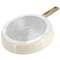 Gibson Home Marbleton Ceramic Nonstick Alumium 9.5 Inch Frying Pan in Cream 137727.01 - alternate 5