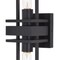 Vaxcel Marquis 2 Light Matte Black Contemporary Wall Sconce Up Down Lighting W0347 - alternate 6