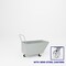 Pucel Slant Front Hand Dump Truck, 24 in W x 42 in D x 18 in H, Gray HDT-42-8S - alternate 1