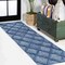 Jonathan Y Salines Diamond Trellis Navy 2 ft. x 8 ft. Indoor/Outdoor Runner Rug IBZ101B-28 - alternate 1
