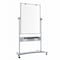Mastervision Dry Erase Board, Steel, 80 in, 38 in, Aluminum Frame, White, Matte QR5203 - alternate 1