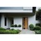 Vdomdoors Aluminum Door Cynex 6116 Black Entry Steel Metal Modern Painted W36xH80 Right Inswing CYNEX6116EXD-OAK-W36xH80-RH-I - alternate 2