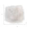 Homeroots 15" X 15" White Synthetic Solid Color Pad 294265 - alternate 3