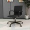 Leisuremod Harris Faux Leather Office Chair - Mid-Back Ergonomic Swivel Desk Chair, Iron Base HOBL19BLL - alternate 8