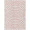 Homeroots 9' X 12' Pink And Gray Animal Print Washable Indoor Outdoor Area Rug 600640 - alternate 5
