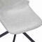 Leisuremod Markley Modern Leather Swival Dining Chair With Metal Legs in Light Grey MSCBL-18-LGR - alternate 8