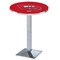 Holland Bar Stool Co 36" Chrome Western Kentucky Pub Table, 36" dia. Top L217C3636WestKy - alternate 1