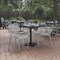 Flash Furniture Silver All-Weather Steel Dining Chair, 4PK 4-XU-CH-10318-ARM-SIL-GG - alternate 1