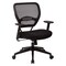 Space Seating 55 Series Professional Black AirGrid Back Managers Chair, Black 5500-3M - alternate 1