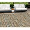 Homeroots 10' X 14' Orange Copper And Gray Striped Washable Indoor Outdoor Area Rug 587925 - alternate 1