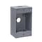 Bell Outdoor Weatherproof Electrical Box, 1 Gang, 1/2 in Hub Size, 3 Inlets, 4.5 in L, 2.75 in W, Aluminum, Gray 5320-0 - alternate 7