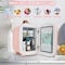 Hansburg Mini Fridge for Car Bedroom Skincare Cooler Warmer Portable 4 Liter/6 Can with 12v AC/DC/USB Pink MF-4-Pink - alternate 3