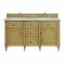James Martin Vanities Lorelai 60'' D Vanity, Light Natural Oak w/ Victorian Sil Silestone Top w/FreePower Wireless Charger 424-V60D-LNO-FVSL - alternate 1