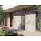 Vdomdoors Front Exterior Prehung Steel Door Ronex0130 Grey 96 Transom Window Sidelite Entry Metal Modern RONEX0130EXD-GRE-W36xH96+16-RH-I - alternate 5