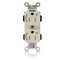 Leviton Straight Blade Receptacle, 5-15R, 15 A, 125V AC, Self-Grounded MT562-2ST - alternate 1