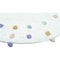 Homeroots 32" Green Purple And White Cotton Round Polka Dots Bath Rug 634892 - alternate 4